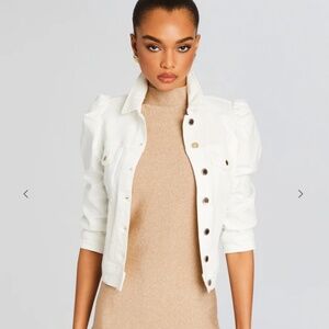 White Retrofete Ada Denim Jacket Medium